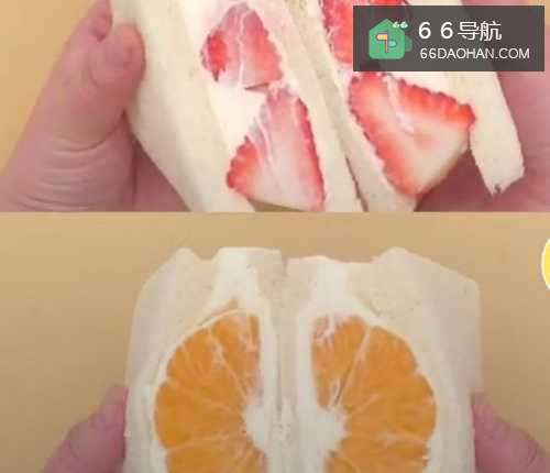 在家做水果三明治教学