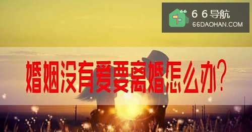 婚姻没有爱要离婚怎么样处理?