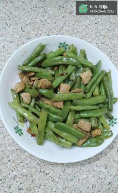豆角烧肉--家常小炒美食