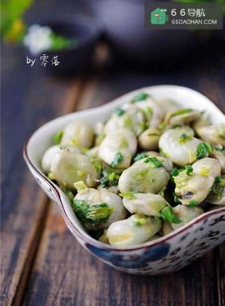 葱香蚕豆——蚕豆这么做,太简单啦!