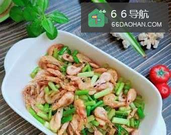 蚝油蒜薹小海虾的做法步骤