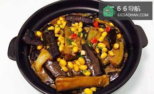 黄豆烧茄子的做法——小白学做菜!