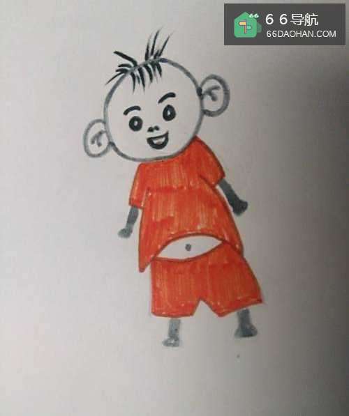 大头儿子简笔画