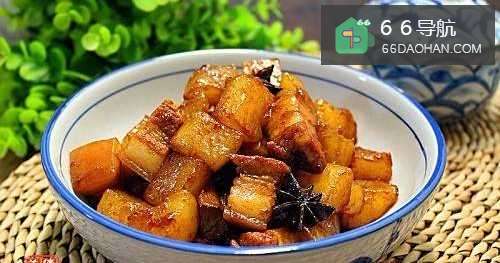 家常菜之萝卜烧肉的做法