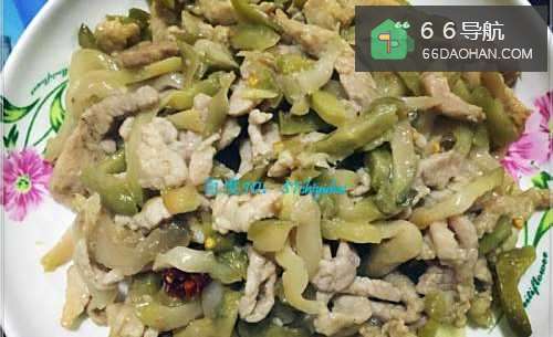 家常菜系榨菜肉丝