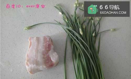 四川家常菜之韭菜花炒猪肉