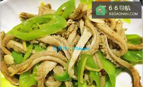 家常菜系牛肚尖椒