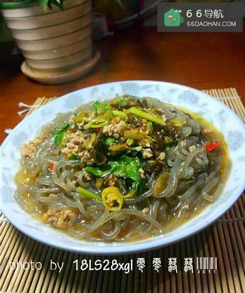 家常菜:酸菜粉条