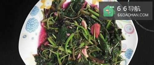 家常菜&蒜泥炒红米苋