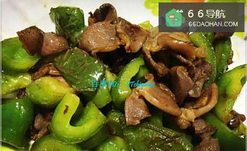 家常菜系鸭胗青椒