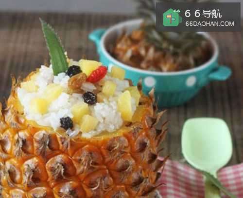 菠萝米饭的做法