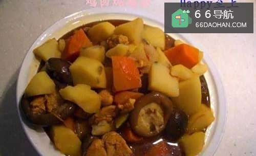 家常菜——鸡肉炖蘑菇