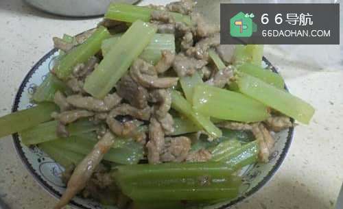 家常菜之芹菜炒肉