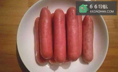 自制美味油炸火腿肠
