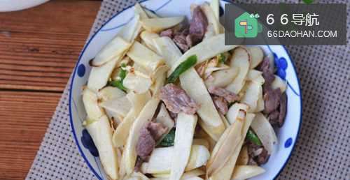 茭白炒肉片的做法