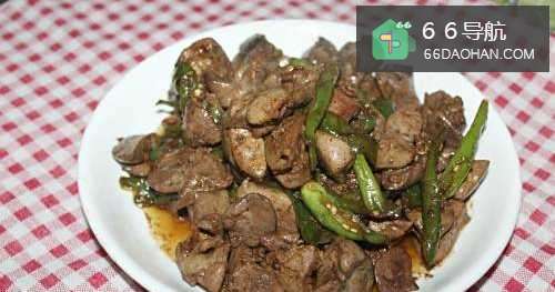 线辣椒炒鸡肝的做法