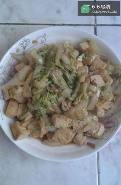 家常菜豆腐大白菜怎么炒