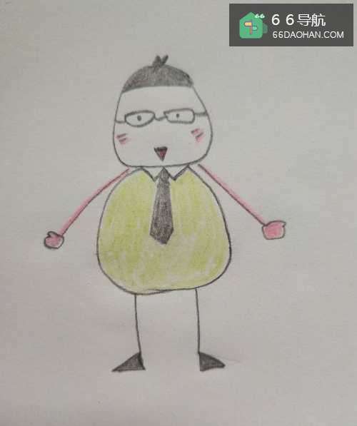 父亲节爸爸的简笔画