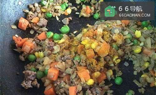 怎样做出家常菜系列之南瓜咖哩牛肉饼