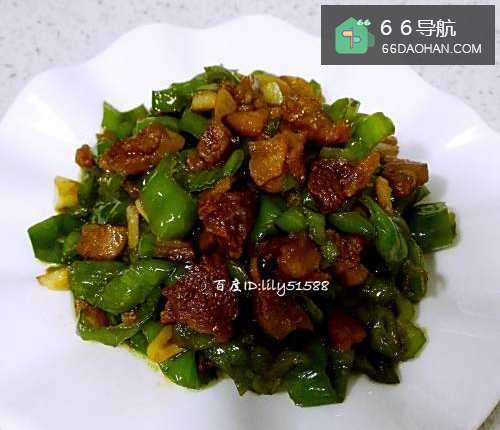 辣椒炒肥肉的家常做法