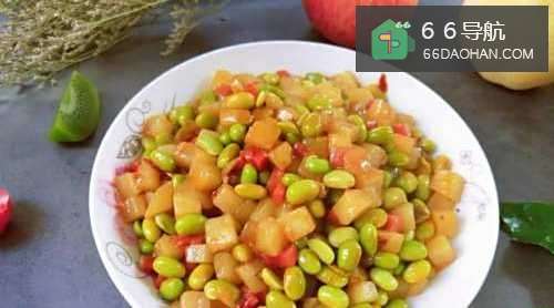 毛豆下饭的做法,加两样素菜一炒,比吃肉还香!