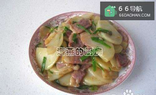 最适合新手的家常菜--腊肉土豆片做法