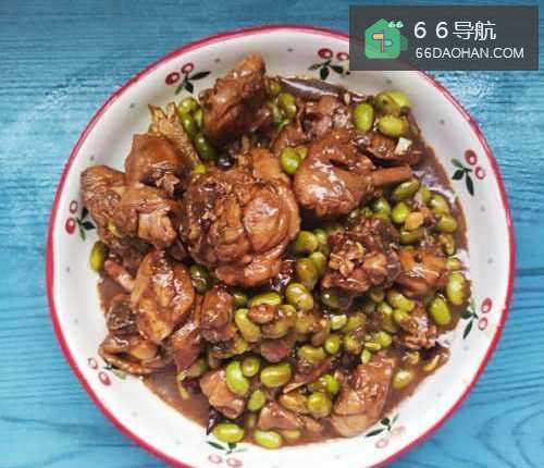 网红家常毛豆烧鸡腿】教程