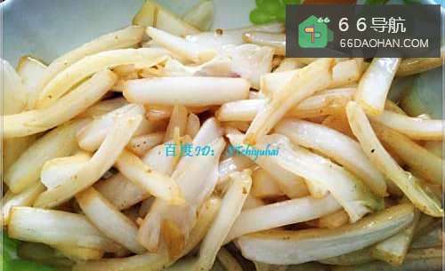 家常菜系清炒白菜头