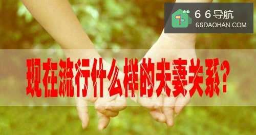 现在流行什么样的夫妻关系?