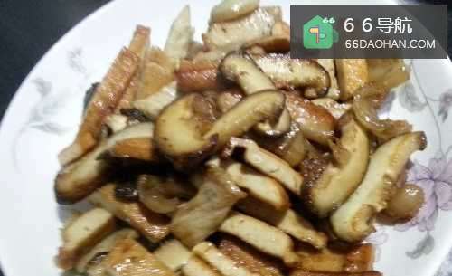 猪肉香菇炒豆干怎么做