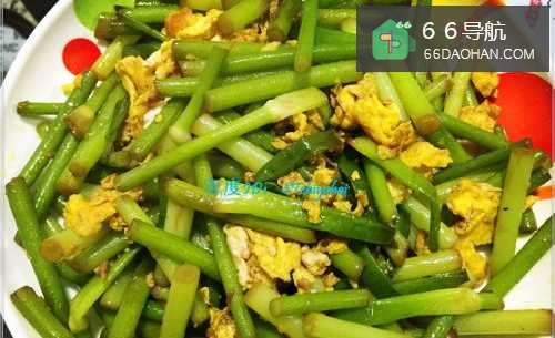 家常菜系蒜薹炒蛋
