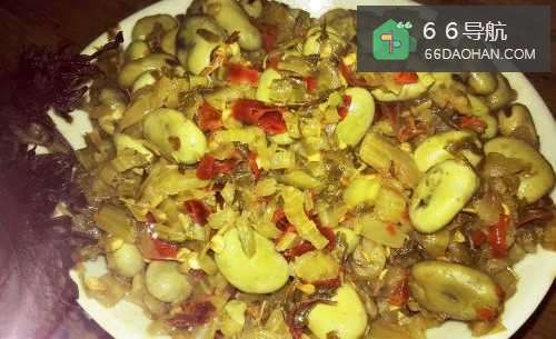 家常菜&酸菜炒蚕豆的做法