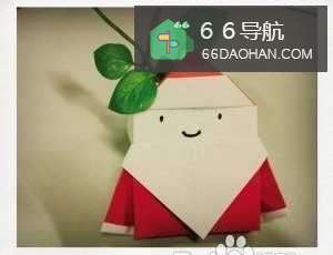 圣诞节教你如何纸折圣诞老人
