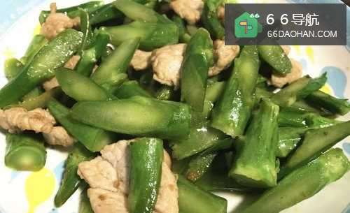 芥兰炒瘦肉的做法