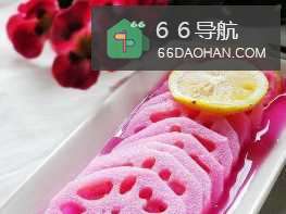 柠檬胭脂藕的做法