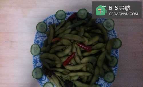 小吃毛豆的制作