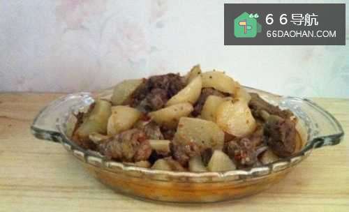 家常菜萝卜烧鸭子的做法