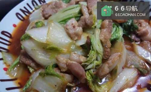 小白菜炒肉的做法