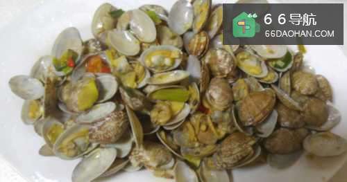 家常清炒花甲的做法