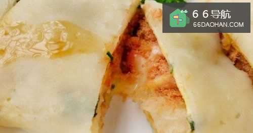 肉松起司蛋饼的做法