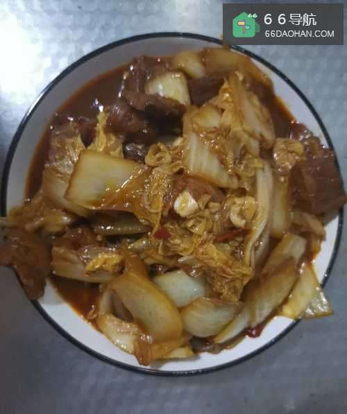 牛肉炖白菜粉丝的家常做法
