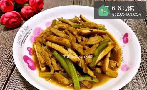 香干芹菜炒肉丝的家常做法