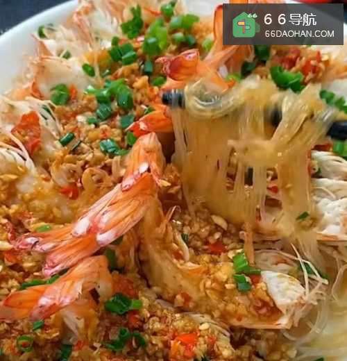 简单的粉丝蒸鲜虾