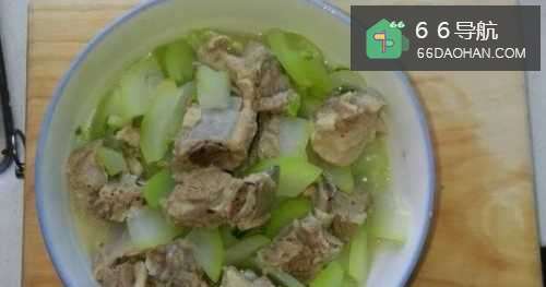 家常菜——瓠子烧排骨