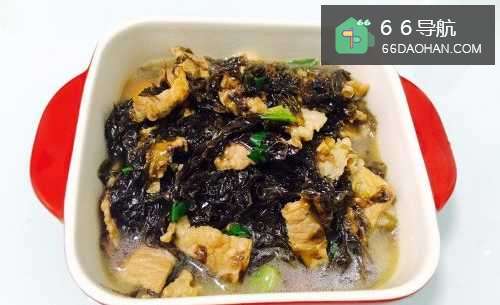 紫菜炒肉片的做法——小白学做菜!