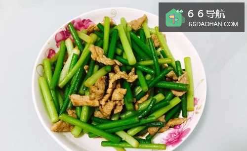 蒜苗炒肉丝的做法——小白学做菜!