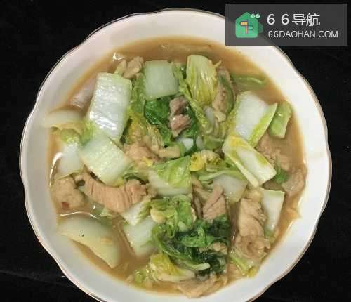 圆白菜炒肉片的做法