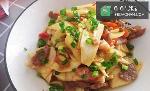 教你做茭白炒肉,肉超嫩,超好吃。