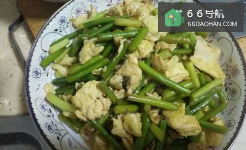 家常菜之蒜苔炒鸡蛋