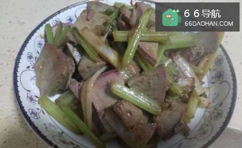 家常菜之芹菜炒猪肝